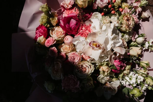 Wedding Decor Fresh Flowers — Stock Photo, Image