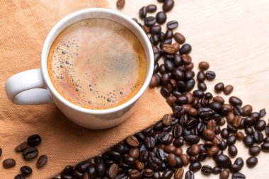 Sıcak americano dinlenme zamanı.