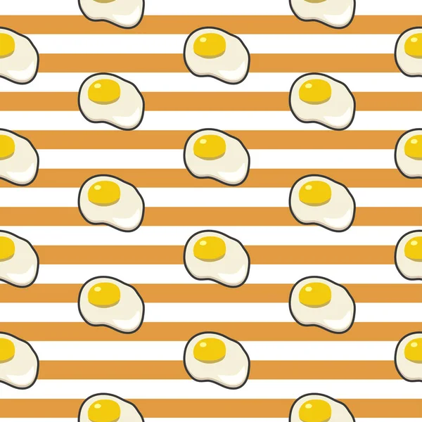 シームレスな卵パターン ベクトル形式のイラスト — ストックベクタ