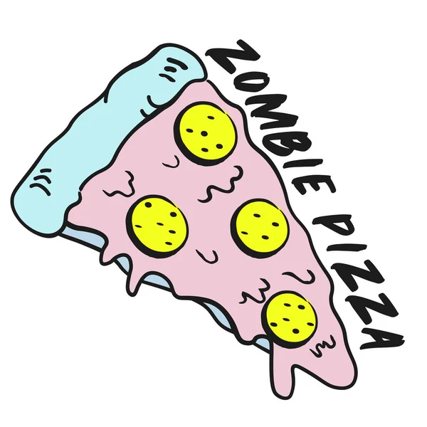 Drôle Vrai Amateur Pizza Illustration Format Vectoriel — Image vectorielle