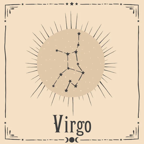 Signo Zodiacal Astrologia Oculta Ilustração Formato Vetorial — Vetor de Stock
