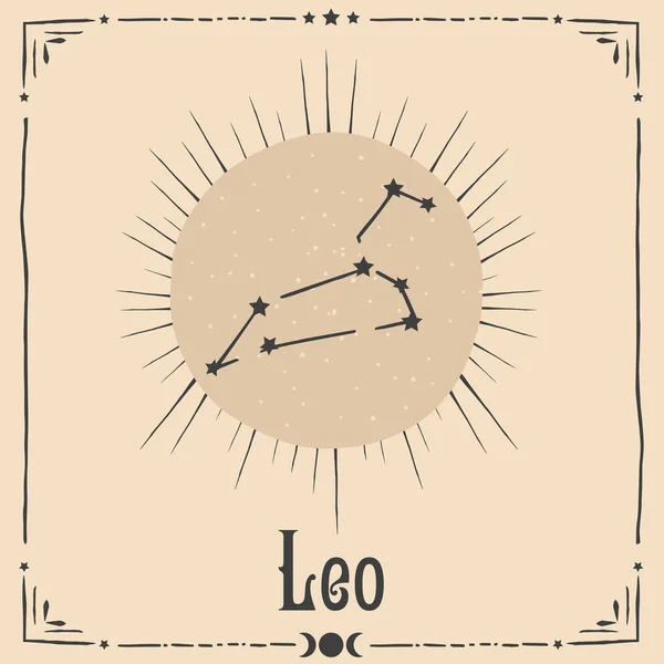 Signo Zodiacal Astrologia Oculta Ilustração Formato Vetorial — Vetor de Stock