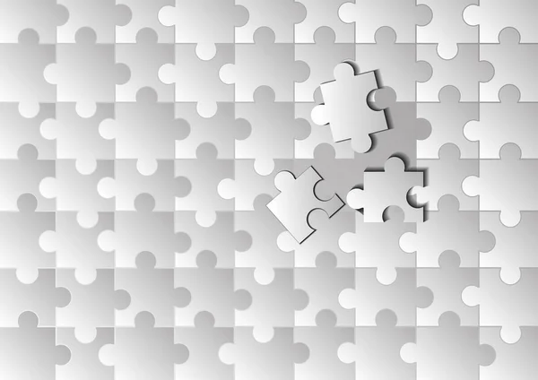 ベクトル 抽象的な灰色のジグソーパズルの背景 — ストックベクタ