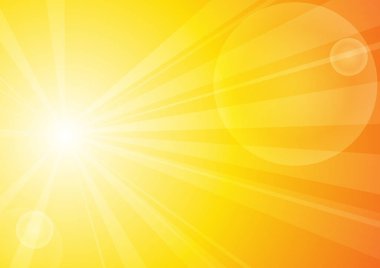 Vektör: Soyut sarı şerit güneş