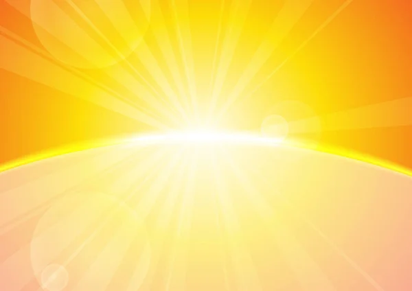 Vektor Abstrakter Gelber Streifen Sonnenschein — Stockvektor