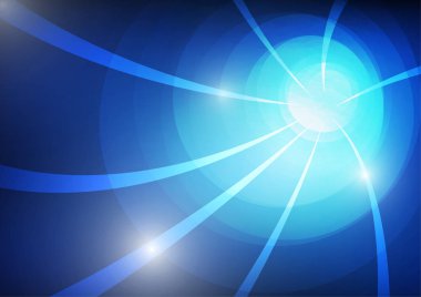 Vektör: Mavi arka plan soyut daire