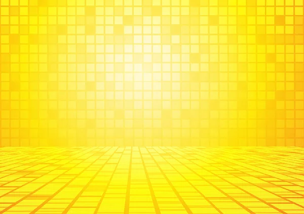 Vektor Abstraktes Quadrat Auf Gelbem Und Orangenem Hintergrund — Stockvektor