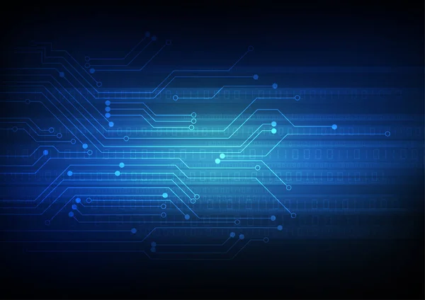 Vektör: Elektronik devre ile mavi arka plan üzerinde ikili şifre