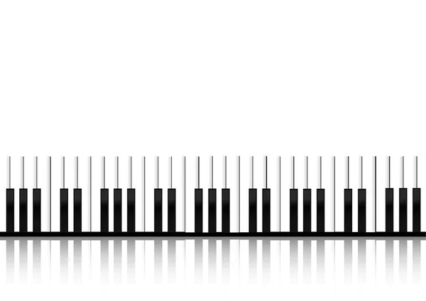 Vektör Piyano Klavye Ekolayzer Kavramı Beyaz Arka Plan Üzerinde — Stok Vektör