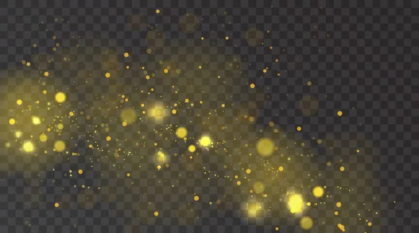 Абстрактный Фон Эффектом Света Боке Ночь Яркая Текстура Золотой Серебристый — стоковый вектор