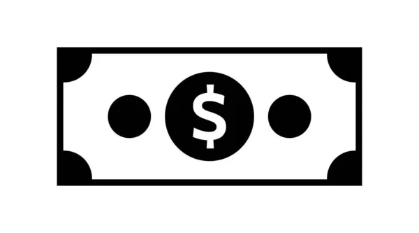 Εικονίδιο δολαρίου, το σημάδι χρημάτων απομονώνεται, διάνυσμα απομονωμένη εικόνα συμβόλων — Διανυσματικό Αρχείο