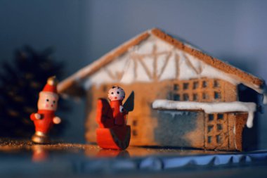 Sihirli minyatür ev gingerbread Noel'de yaptım.