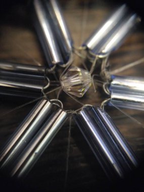 Boncuk işi desen zafer köpüklü farklı Tohum boncuk arka plan Tel sarma yapılan