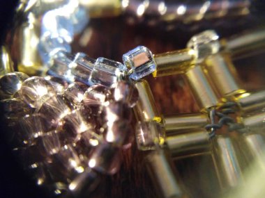 Boncuk işi desen zafer köpüklü farklı Tohum boncuk arka plan Tel sarma yapılan