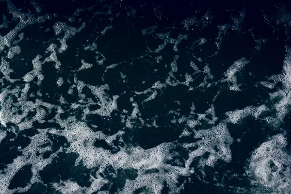 Textura Abstrata Ondulação Clara Azul Oceano Superfície Água Escura Com — Fotografia de Stock