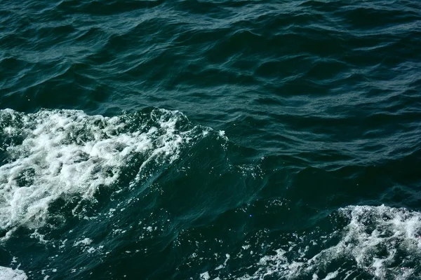 Texture Astratta Increspatura Trasparente Blu Oceano Superficie Dell Acqua Scura — Foto Stock