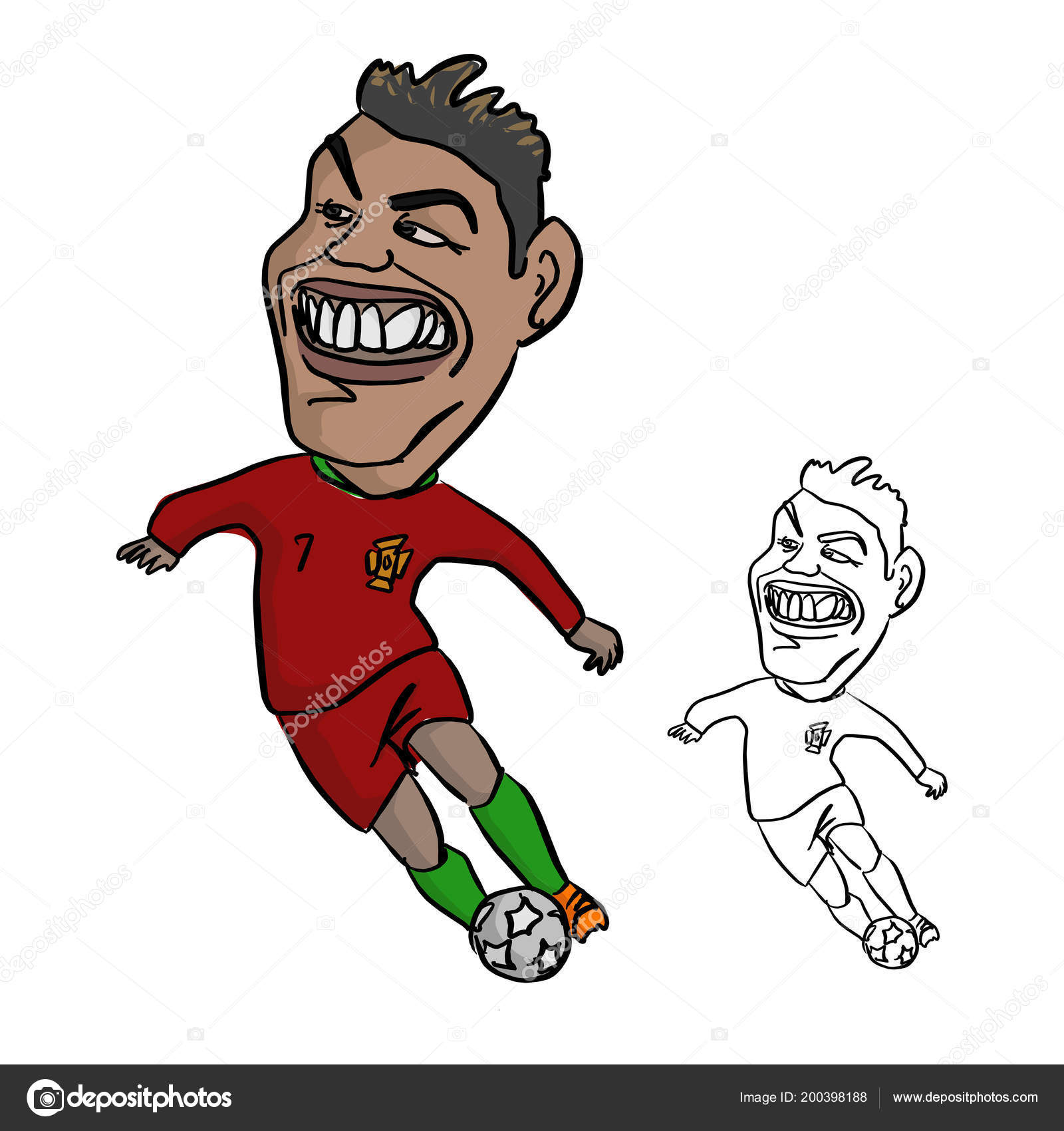 Чайанг Рай Тайланд Мая Большой Голова Cr7 Криштиану Ronaldo.