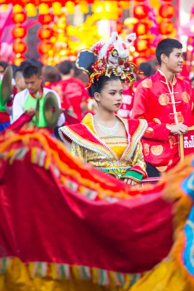 Nakhon Sawan Thaïlande Février Femme Asiatique Non Identifiée Avec Une — Photo