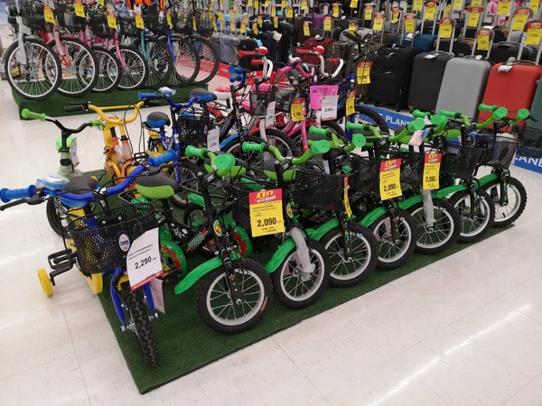 Chiang Rai Thailand February Set Bicycle Kids Sold Supermarket February — Stock Photo, Image