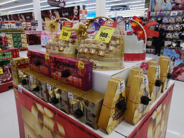 Chiang Rai Tailandia Febrero Conjunto Esencia Pollo Vendido Supermercado Febrero —  Fotos de Stock