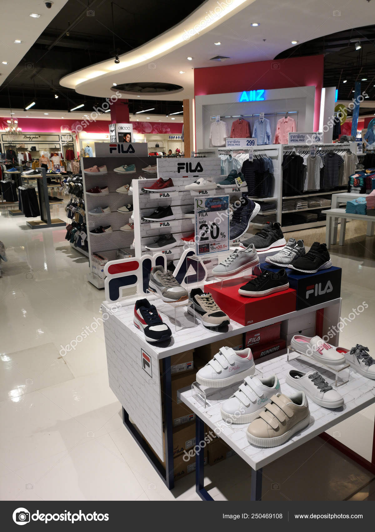 fila shoes in store