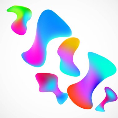 Arka plan renkli amorf şekiller. Vektör