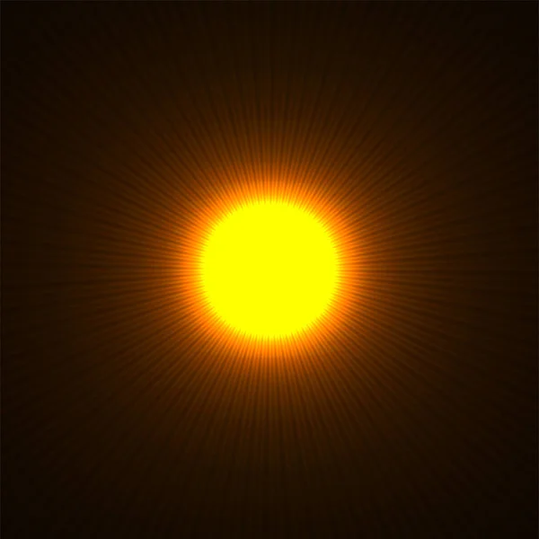 Fondo Abstracto Con Rayos Sol Brillantes Vector — Vector de stock