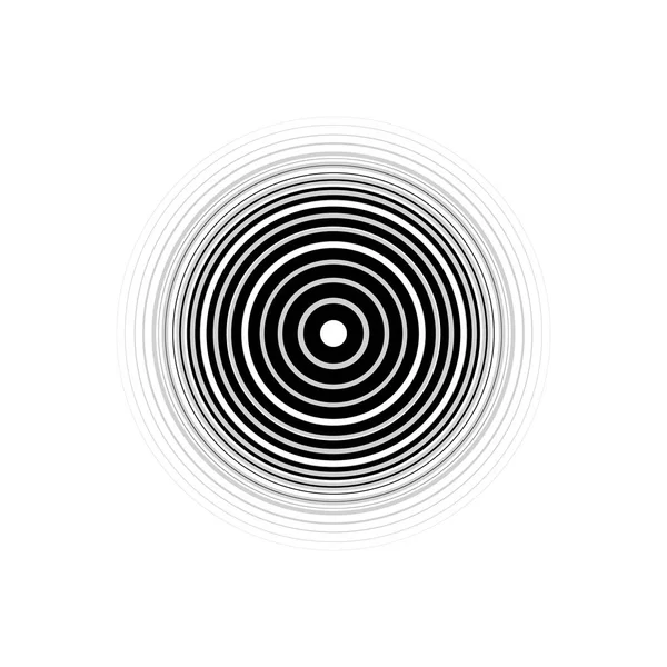 Абстрактный Круг Линиями Геометрический Логотип Вектор — стоковый вектор