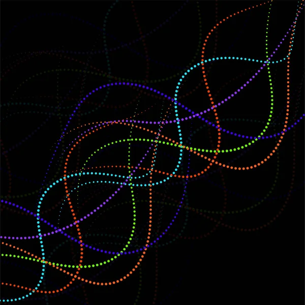 Fondo Abstracto Líneas Puntos Brillantes Suaves Onda Medio Tono Vector — Archivo Imágenes Vectoriales