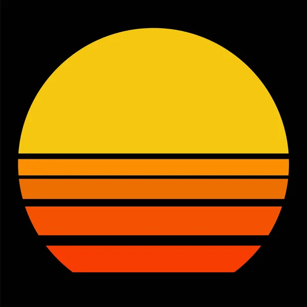 Abstraktes Sonnenuntergang Logo Sonnenuntergang Vektorillustration Folge — Stockvektor