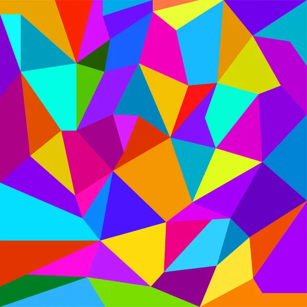 Fond Géométrique Abstrait Coloré Partir Triangles Vecteur — Image vectorielle