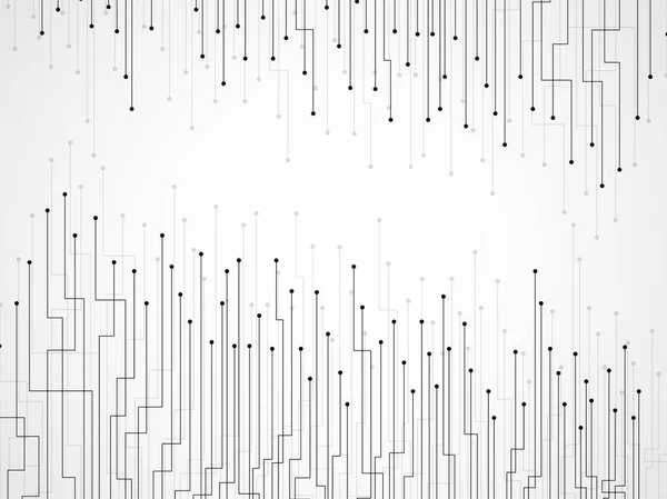 Fondo Abstracto Líneas Puntos Tecnología Gráfica Geométrica — Archivo Imágenes Vectoriales