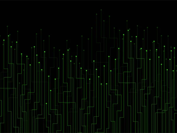 Fondo Abstracto Líneas Coloridas Puntos Tecnología Gráfica Geométrica — Archivo Imágenes Vectoriales