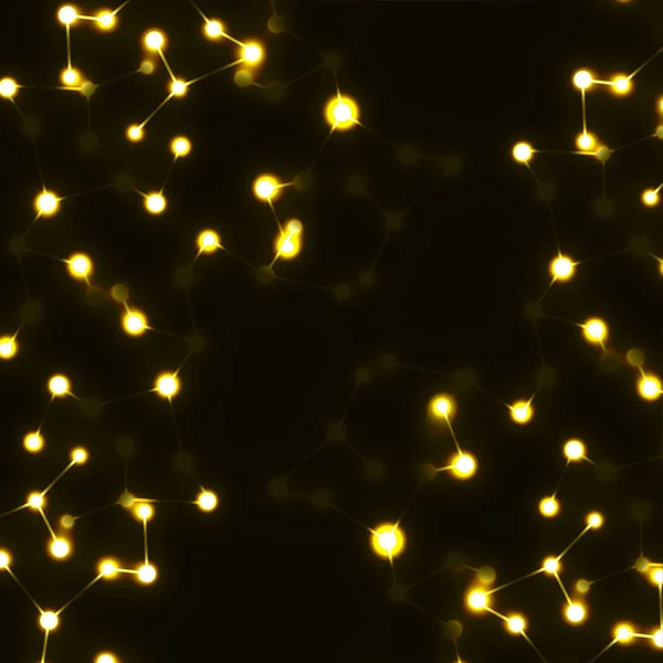 Structure Moléculaire Néon Adn Fond Lumineux Abstrait — Image vectorielle