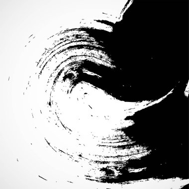 Soyut grunge arka plan. Fırça darbesi ve doku. Siyah Grunge Fırça. Vektör tasarımı