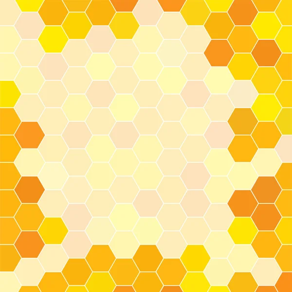 Abstract Honeycomb Pattern Geometric Hexagons Background Vector — Stock Vector