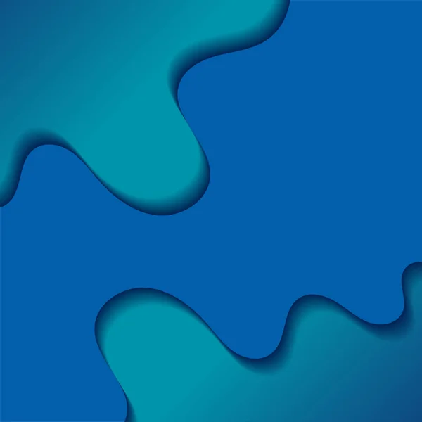 Fond Abstrait Avec Des Vagues Bleues Bannière Colorée Avec Des — Image vectorielle