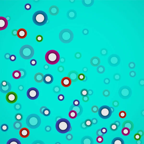 Fond Coloré Abstrait Avec Cercles Formes Géométriques — Image vectorielle