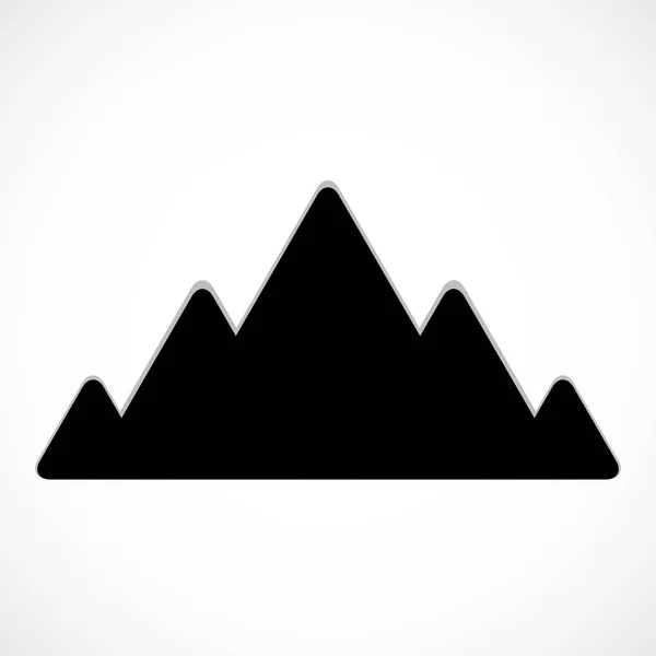 Abstraktes Berglogo. Ikone der Berge. Vektorillustration — Stockvektor