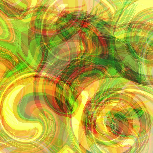 Espirales futuristas abstractas de ondas de colores, fondo multicolor brillante — Vector de stock