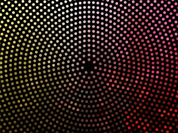 Абстрактний барвистий пунктирний фон. Напівтоновий радіальний візерунок — стоковий вектор