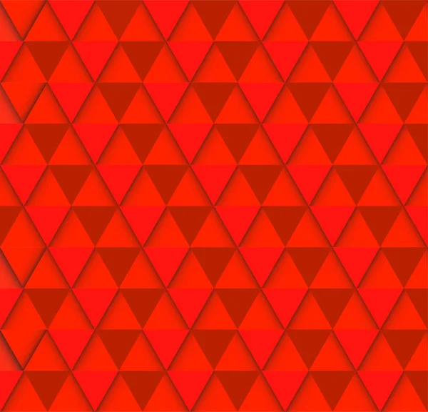 Fondo geométrico rojo abstracto de los triángulos — Vector de stock