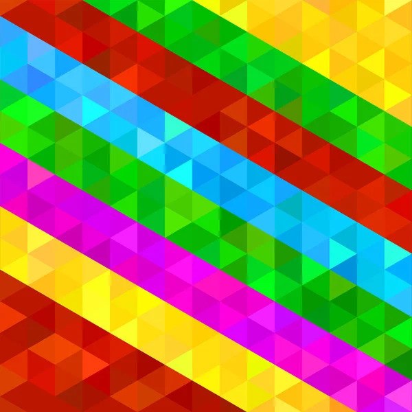 Schéma polygonal abstrait des triangles. Géométrique fond mosaïque colorée — Image vectorielle