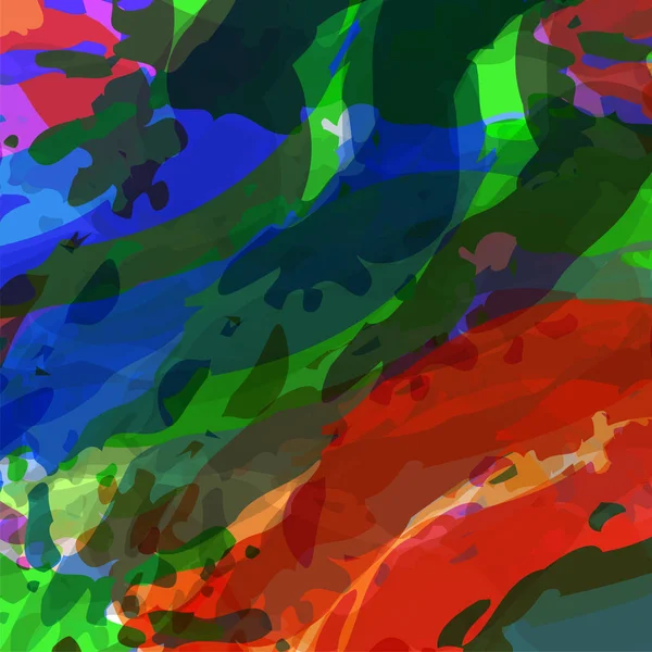 Fond grunge coloré abstrait. Coup de pinceau et texture. Conception vectorielle — Image vectorielle