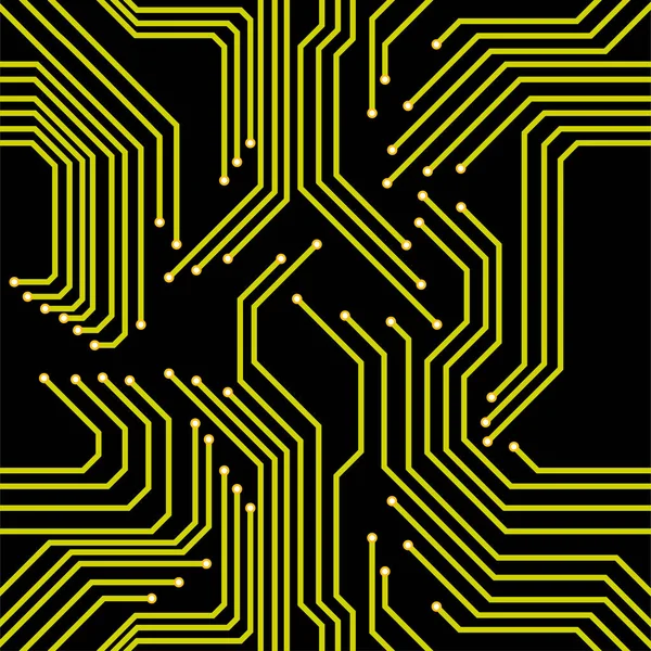 Modèle sans couture de carte de circuit imprimé. Contexte technologique — Image vectorielle