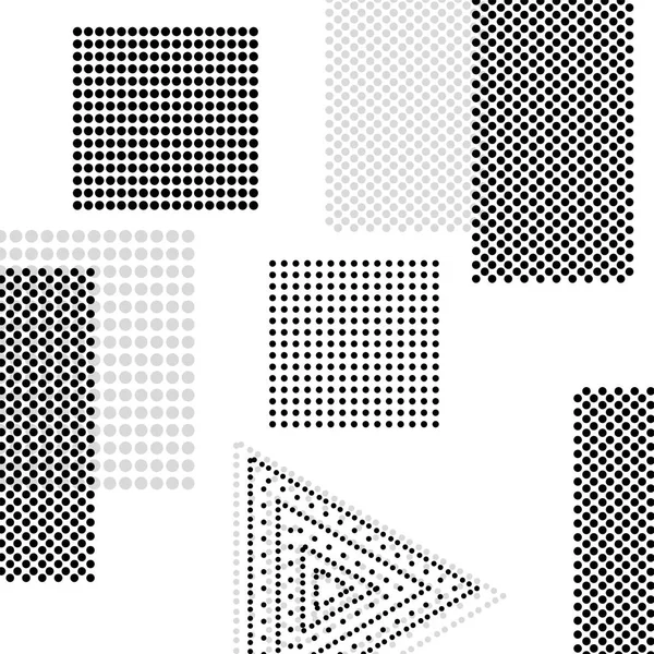 Fond abstrait avec carrés et triangles, formes géométriques — Image vectorielle