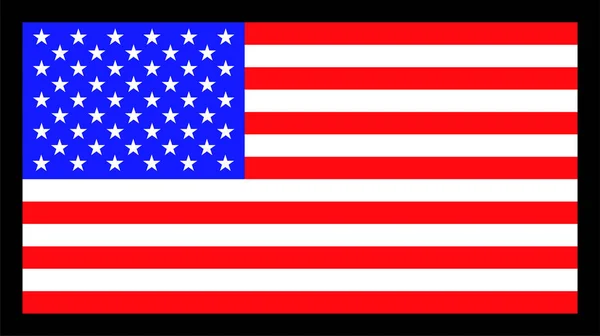 Grafika wektorowa amerykańskiej flagi. Patriotyczne tło — Wektor stockowy