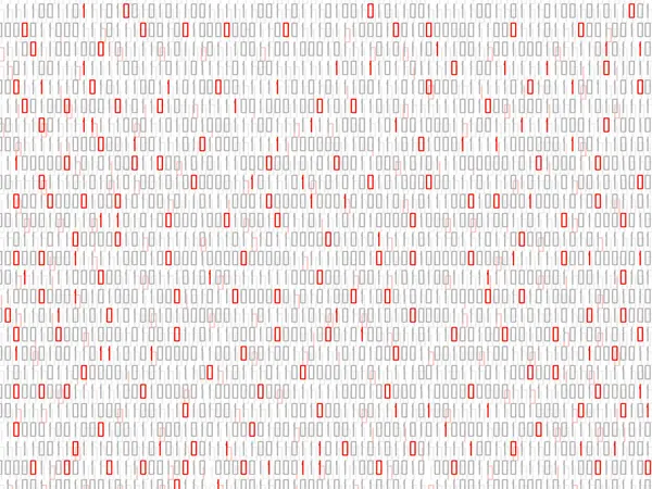 Antecedentes de tecnologia abstrata com código binário, fundo de matriz —  Vetores de Stock