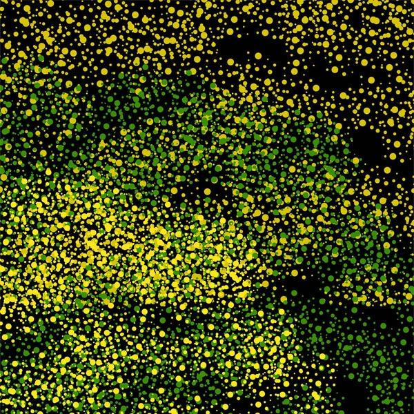 Αφηρημένο φόντο των πολύχρωμων κουκκίδων. Χαοτικοί κύκλοι σε μαύρο φόντο — Διανυσματικό Αρχείο