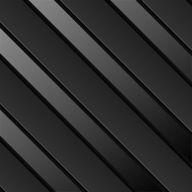 Gölgeli çizgilerin siyah arka planı, geometrik şerit, vektör